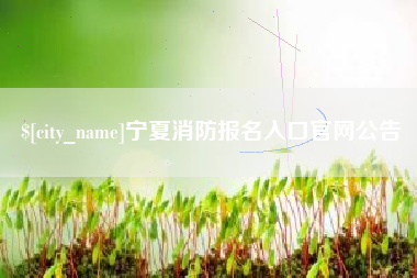 淮安宁夏消防报名入口官网公告