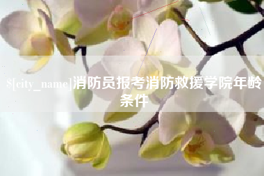 淮安消防员报考消防救援学院年龄条件