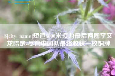 淮安短道5000米接力最后两圈李文龙陪跑-尽管中国队最终收获一枚铜牌