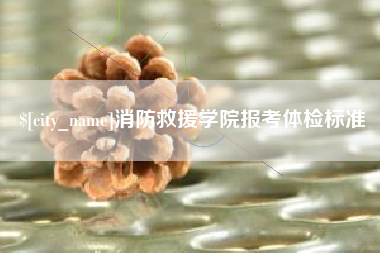 淮安消防救援学院报考体检标准
