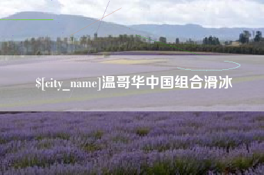 淮安温哥华中国组合滑冰