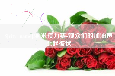 淮安500米接力赛-观众们的加油声此起彼伏