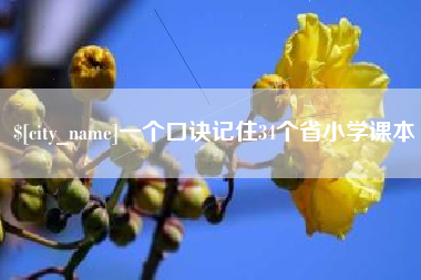 淮安一个口诀记住34个省小学课本