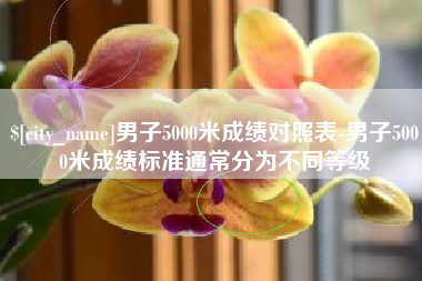 淮安男子5000米成绩对照表-男子5000米成绩标准通常分为不同等级
