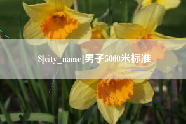 淮安男子5000米标准