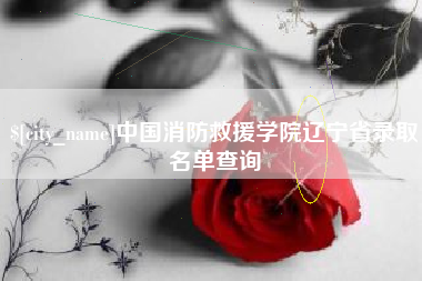 淮安中国消防救援学院辽宁省录取名单查询