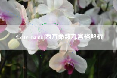 淮安西方命数九宫格解析