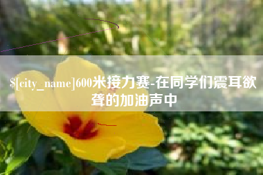 淮安600米接力赛-在同学们震耳欲聋的加油声中