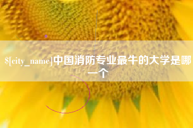 淮安中国消防专业最牛的大学是哪一个