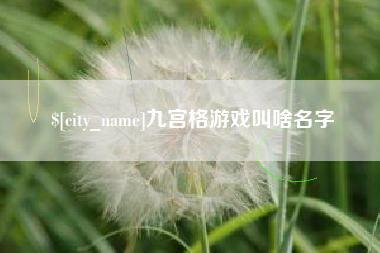 淮安九宫格游戏叫啥名字