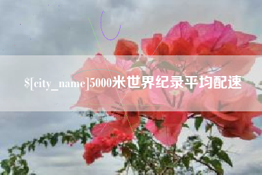 淮安5000米世界纪录平均配速