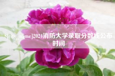 淮安2024消防大学录取分数线公布时间