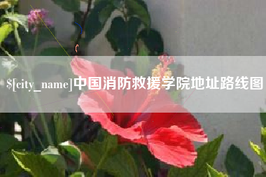 淮安中国消防救援学院地址路线图