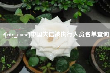 淮安中国失信被执行人员名单查询