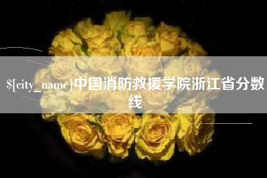 淮安中国消防救援学院浙江省分数线