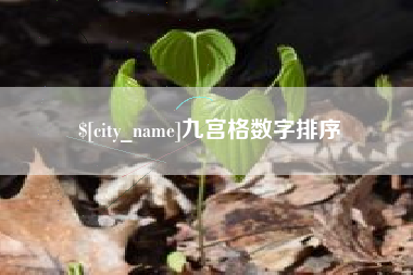 淮安九宫格数字排序