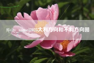 淮安2025大利方向和不利方向图