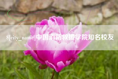 淮安中国消防救援学院知名校友