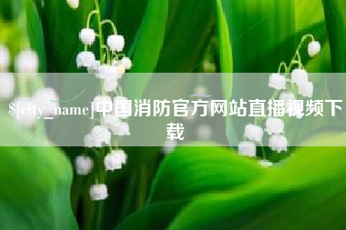 淮安中国消防官方网站直播视频下载