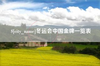 淮安冬运会中国金牌一览表