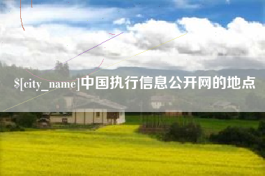 淮安中国执行信息公开网的地点