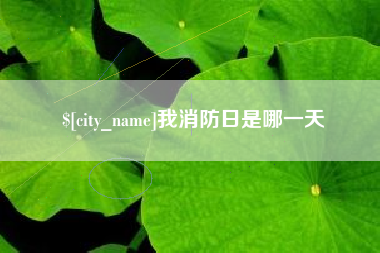 淮安我消防日是哪一天